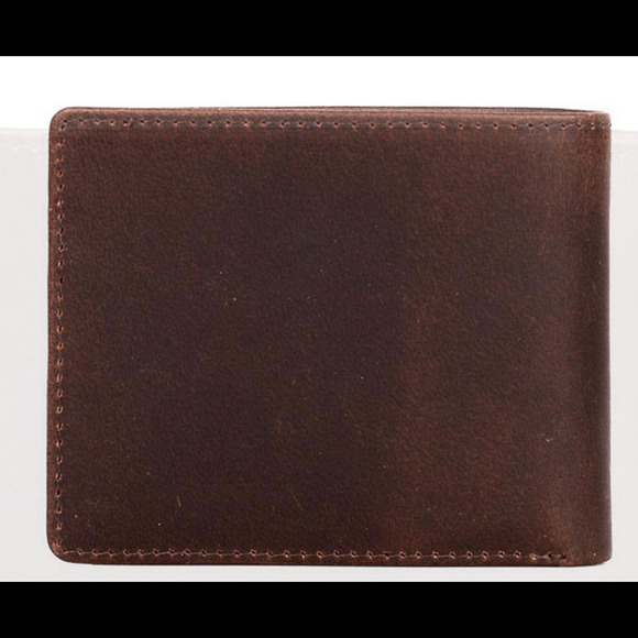 Karla Hanson Men's Leather Wallet with Card Insert Eagle Brown - Picture 1 of 3